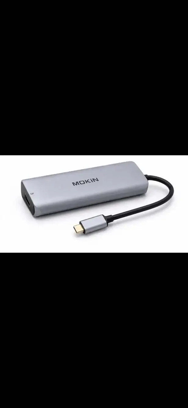 MOKiN MOUC0304 USB-C Multiport Hub Adapter with Dual HDMI, DP, and Card Readers
